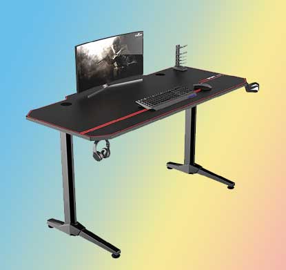best l shaped desk for dual monitors UK