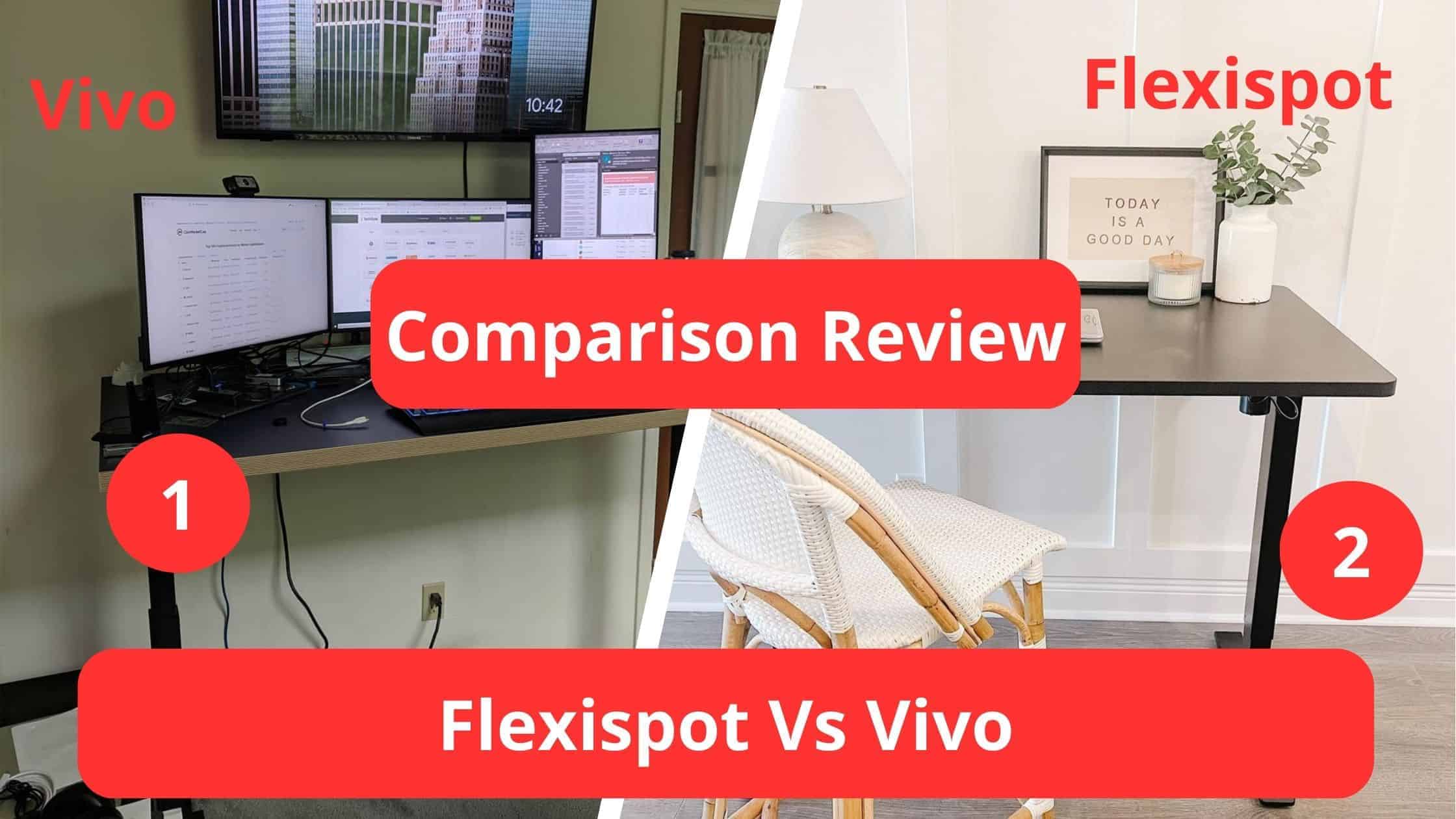 flexispot EC1 vs vivo standing desk comparison review