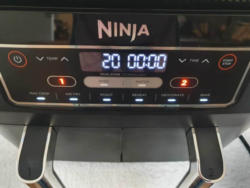 ninja af300uk cooking programs view