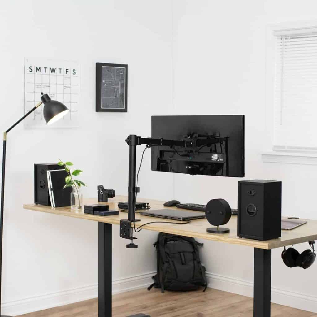 larger size vivo standing desk setup at home