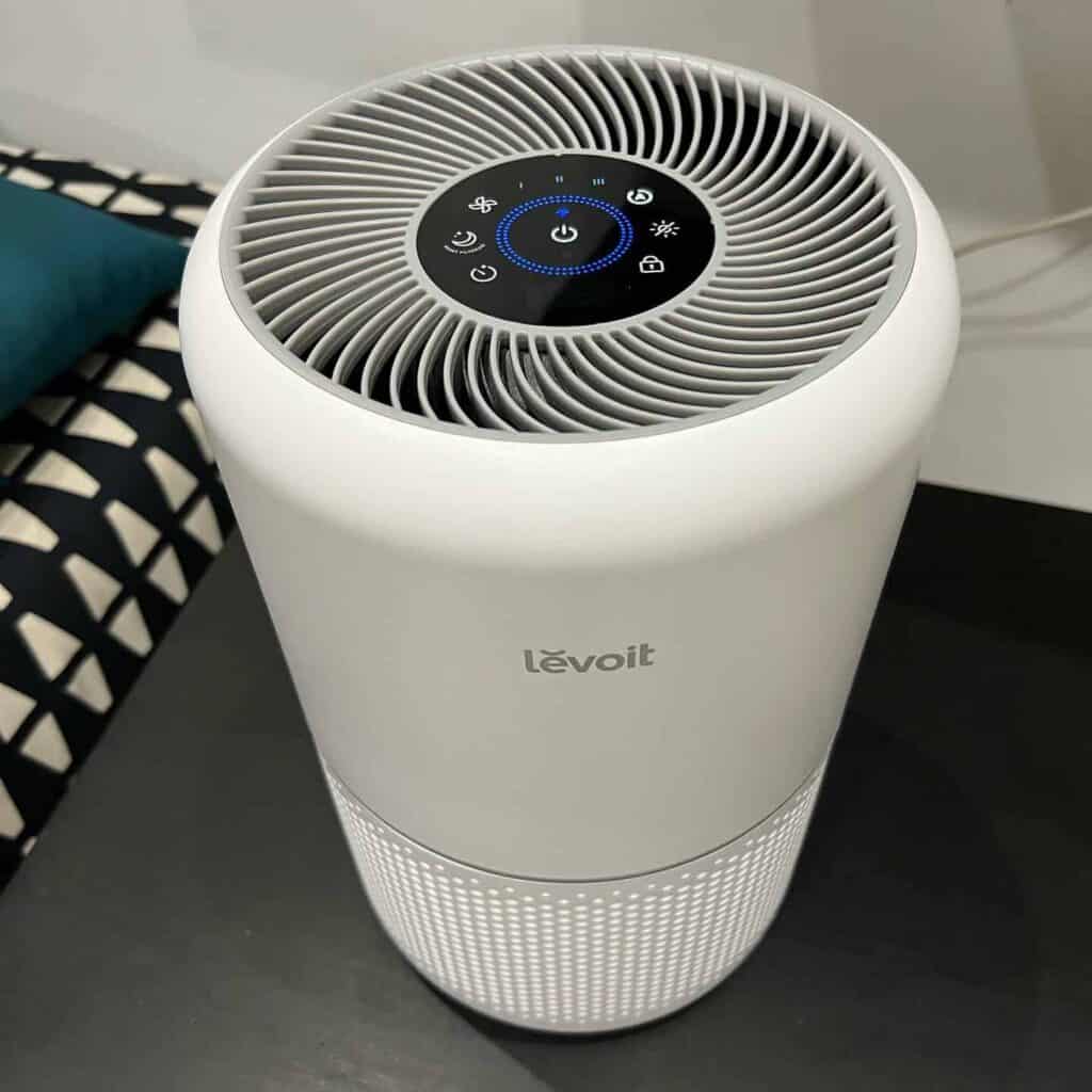 our own purchased levoit air purifier view