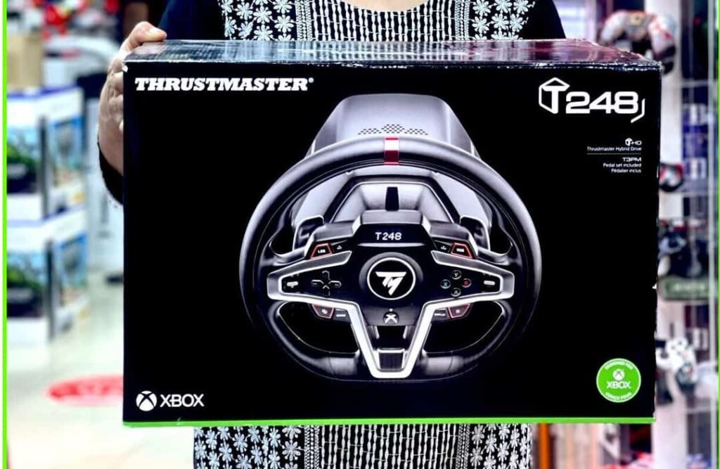 thrustmaster t248 unboxing purchased package view