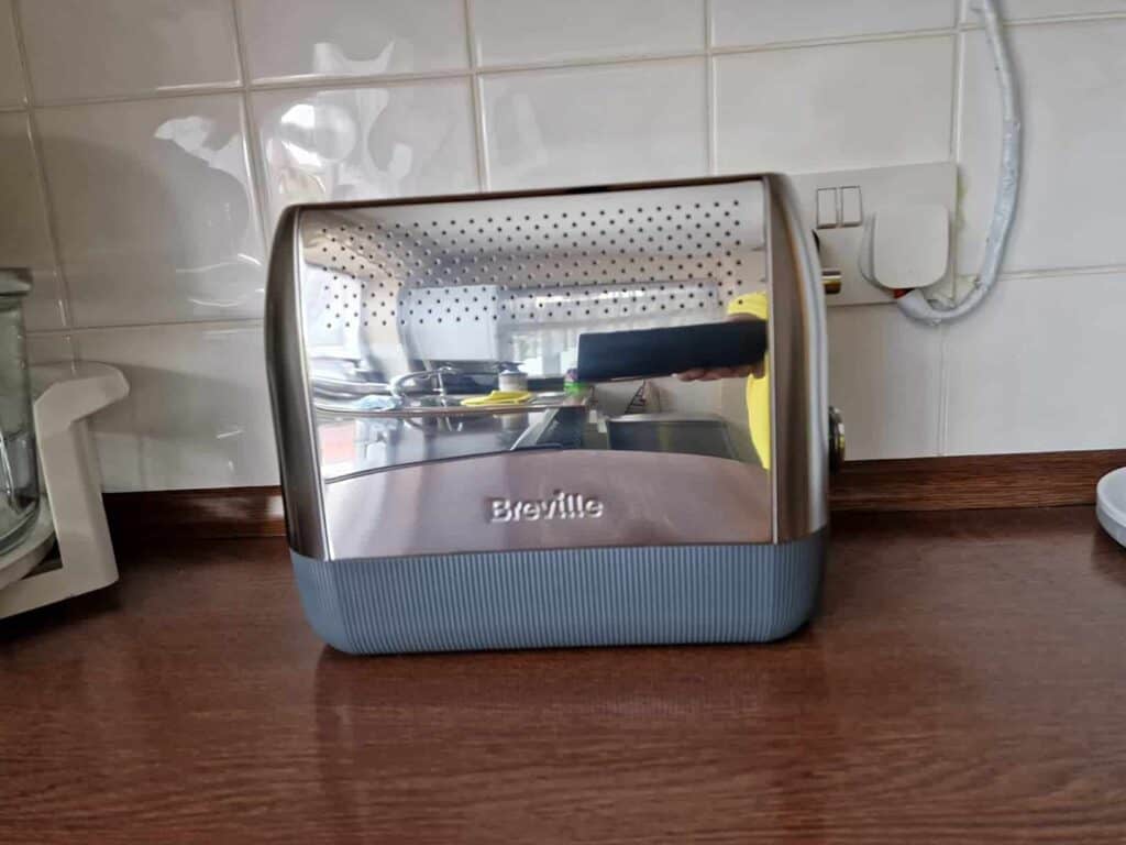 view of breville toaster design and functions