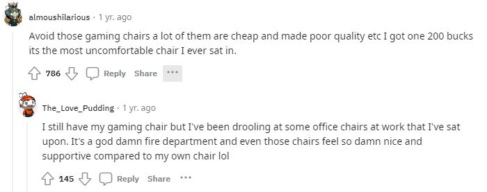 best office chair for work reddit