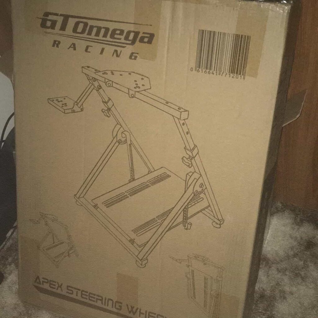 view of gt omega apex office chair unboxing purchased package arrival home