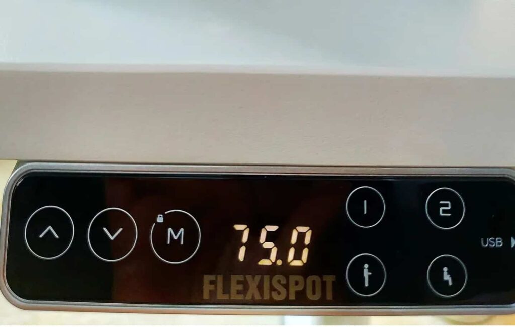 view of flexispot memory slots