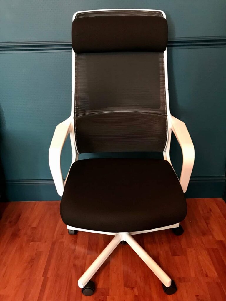 view of melokea office chair review first impression at our office