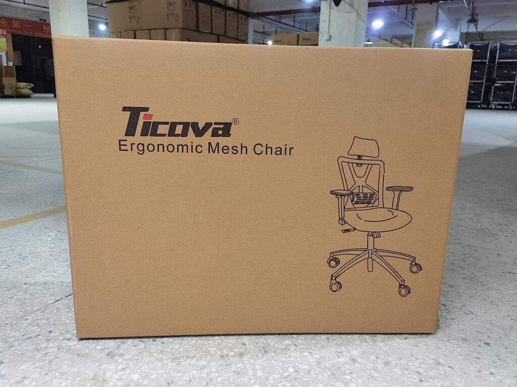 view of ticova ergonomic office chair our unboxing package arrival home tested by experts