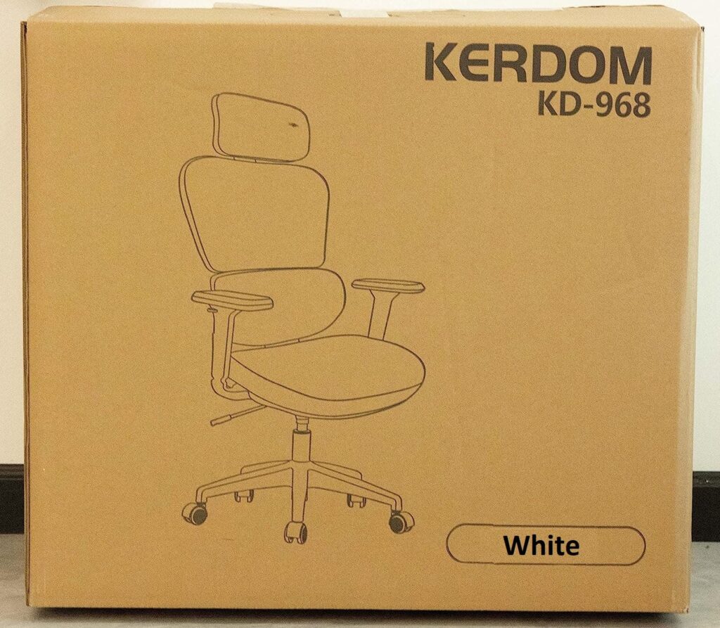 view of kerdom office chair our unboxing package arrival home