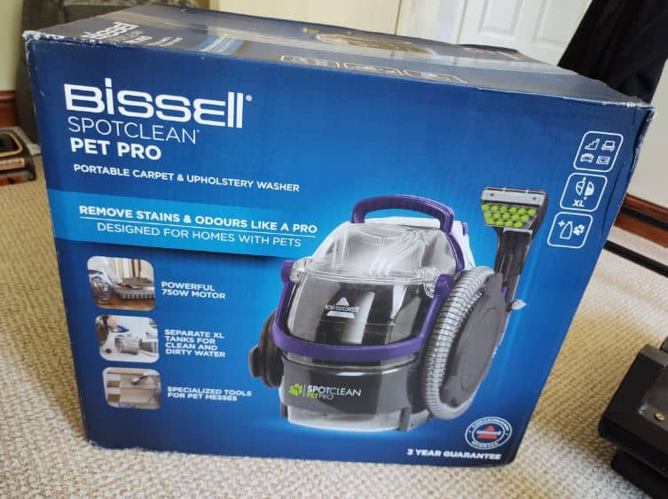 view of bissell pet pro our unboxing and testing experience 