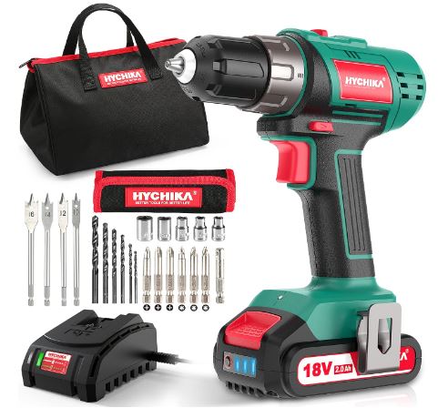 hychika electric cordless drill under 50